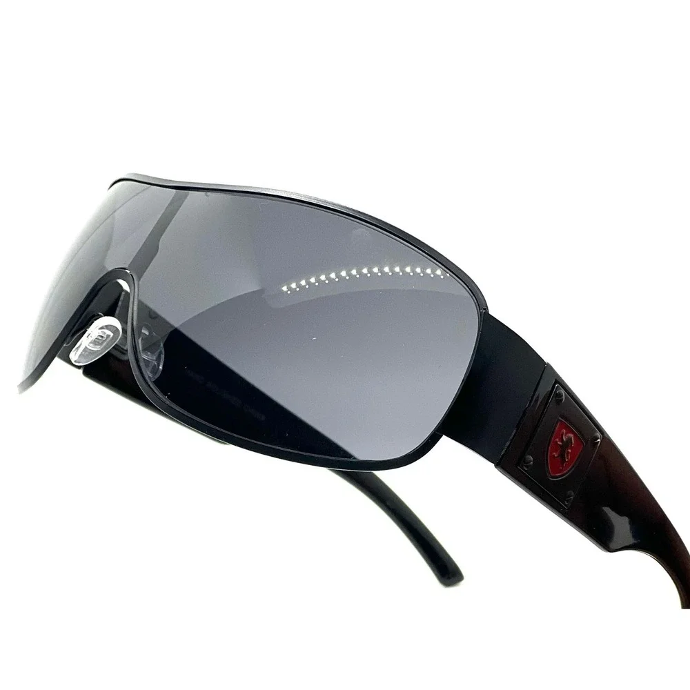 Fashion Men's Square‎ Style Sunglasses Silver Black Sport Shades,Black/Red